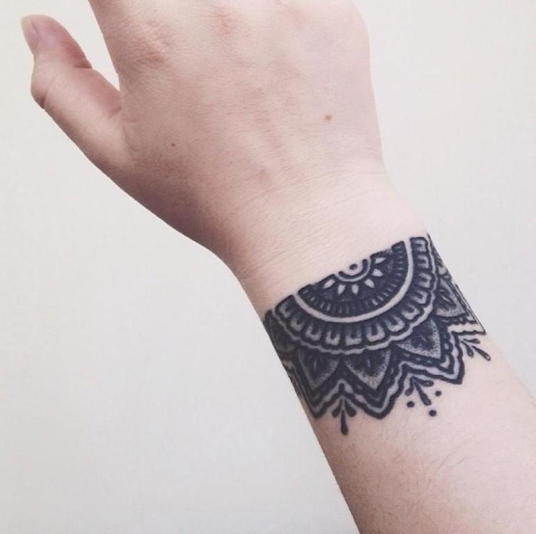 81 Fantastic Mandala Wrist Tattoos Design