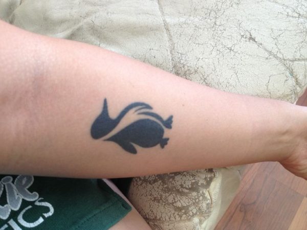 Adorable Penguin Wrist Tattoo