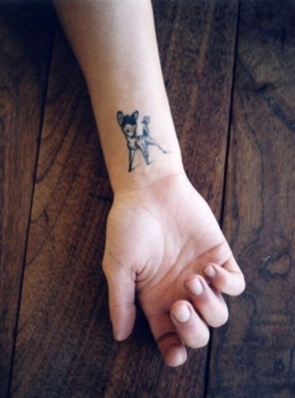 Deer Tattoo On Wrist