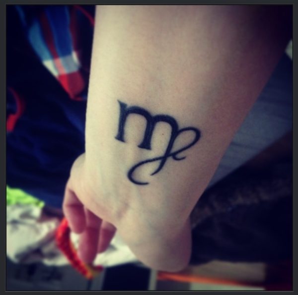 Stunning Virgo Tattoo On Wrist